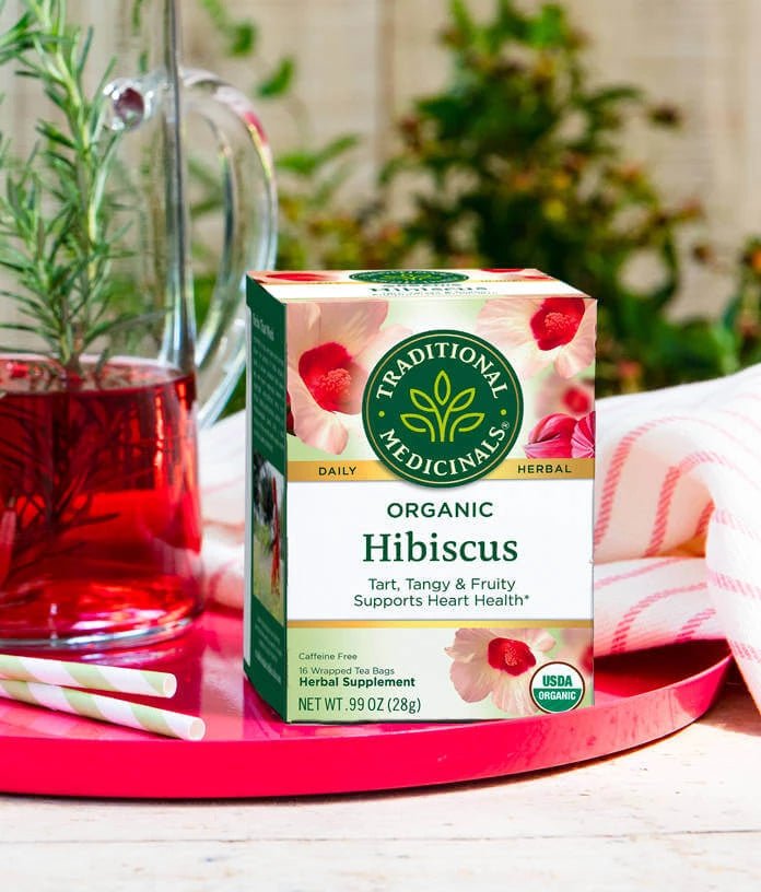 Traditional Medicinals - Organic Hibiscus Tea, 16 Bags - Nutrition Plus