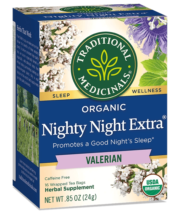 Traditional Medicinals - Organic Nighty Night Extra® Tea, 16 Bags - Nutrition Plus