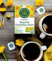 Thumbnail for Traditional Medicinals Organic Roasted Dandelion Root 16 Tea Bags - Nutrition Plus