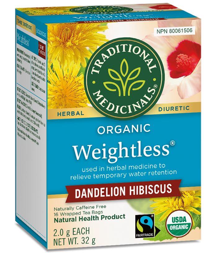 Traditional Medicinals - Organic Weightless® Dandelion Hibiscus Tea, 16 Bags - Nutrition Plus