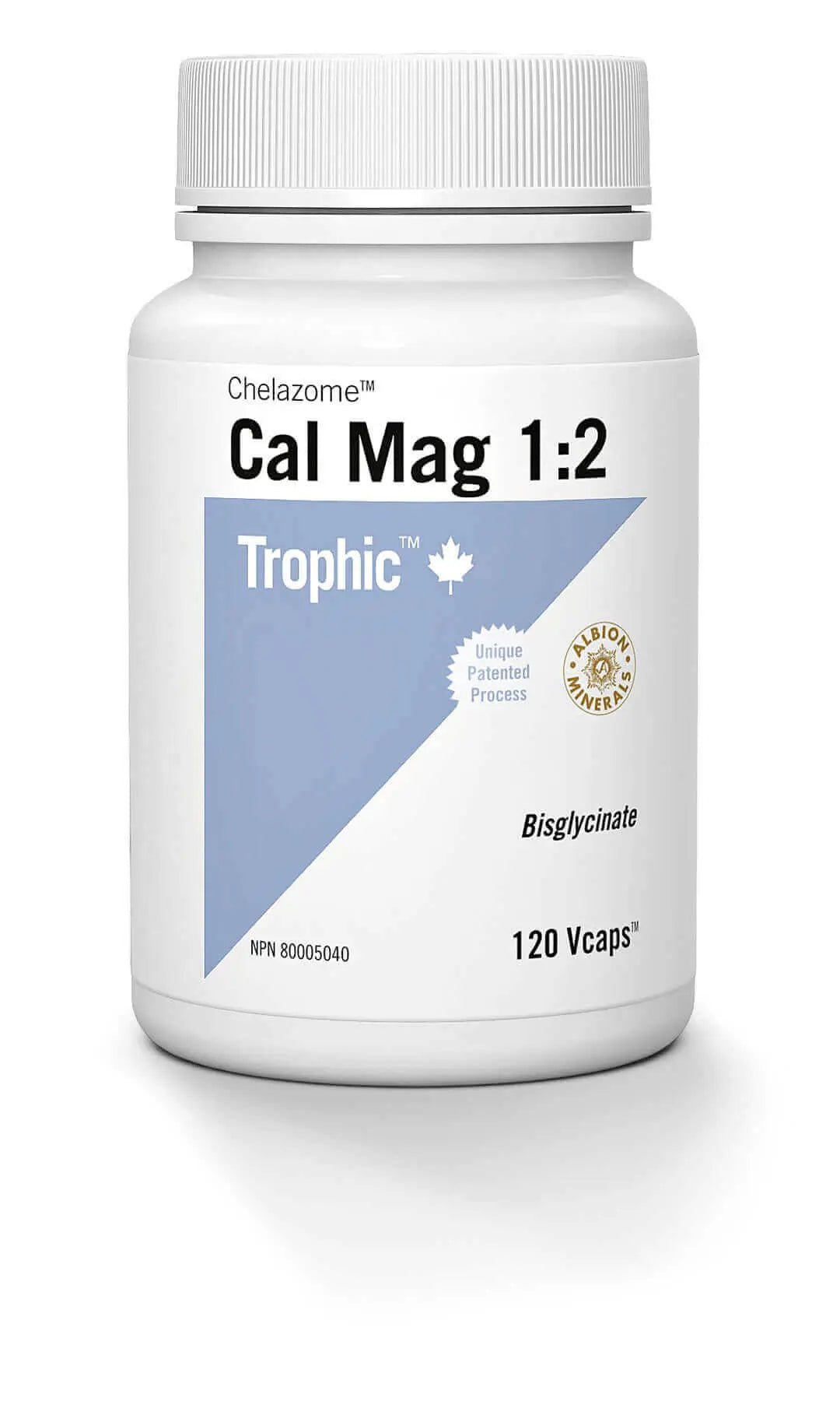 Trophic Cal-Mag Chelazome 120 Capsules - Nutrition Plus