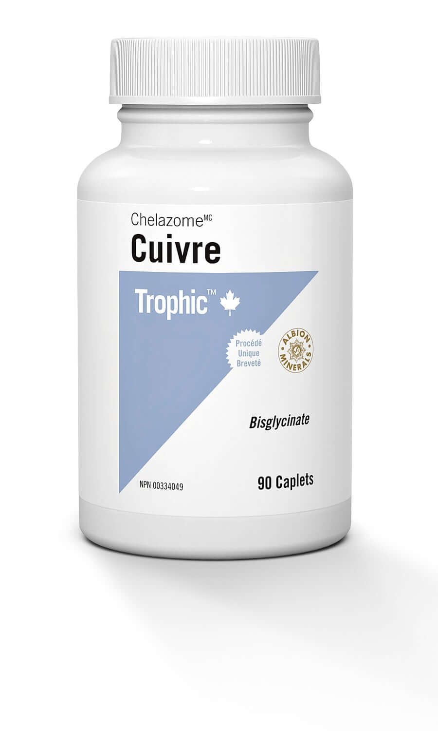 Trophic Copper Chelate 90 Caplets - Nutrition Plus