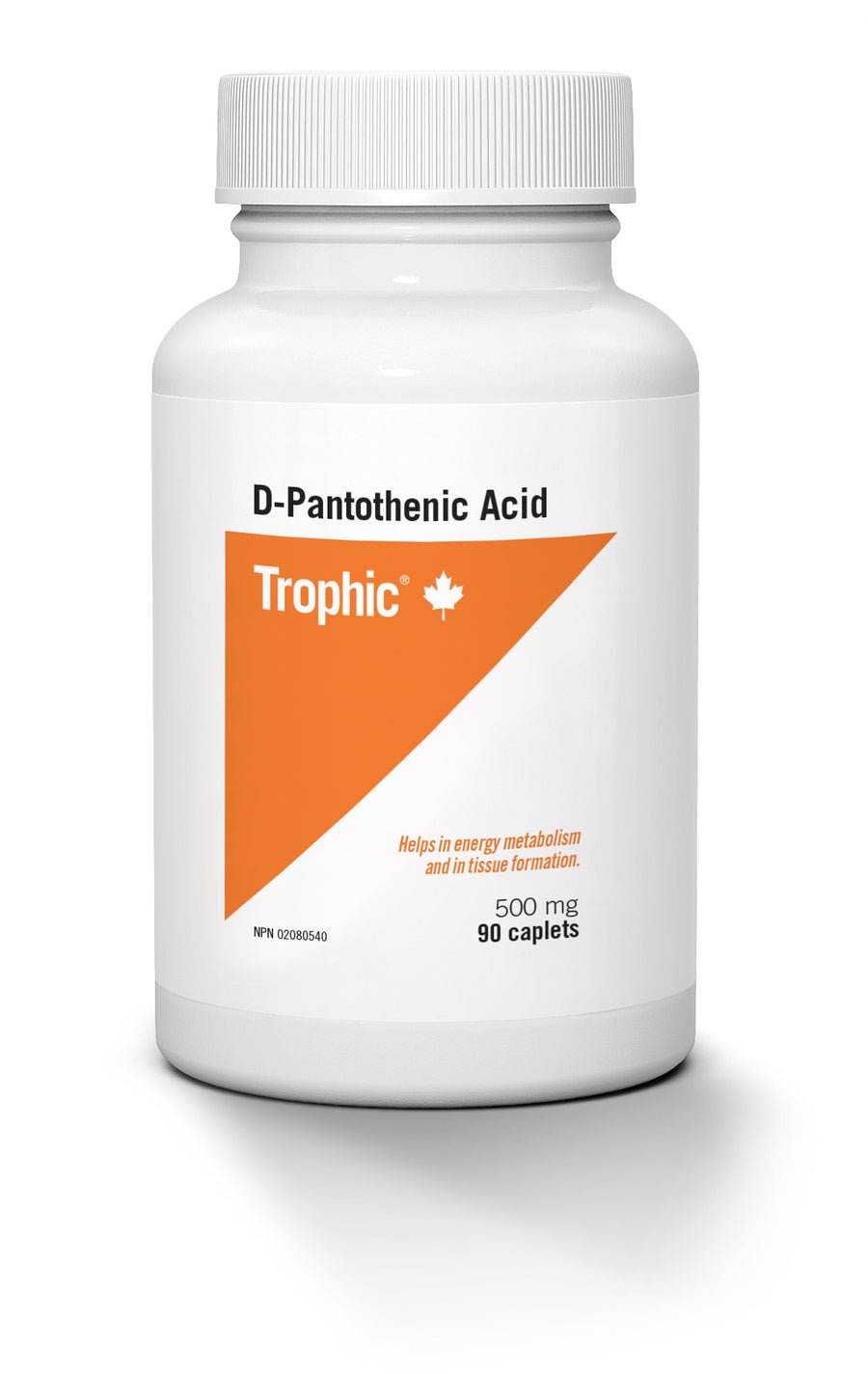 Trophic D-Pantothenic Acid 500mg 90 Tablets - Nutrition Plus