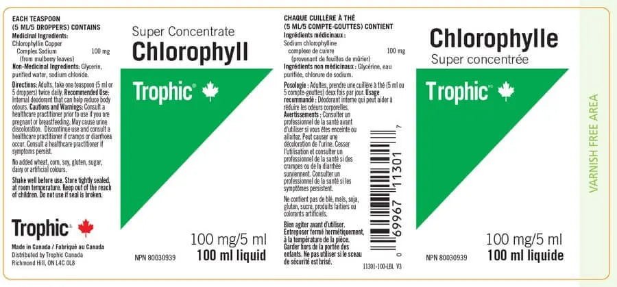 Trophic Liquid Chlorophyll Super Concentrate - Nutrition Plus