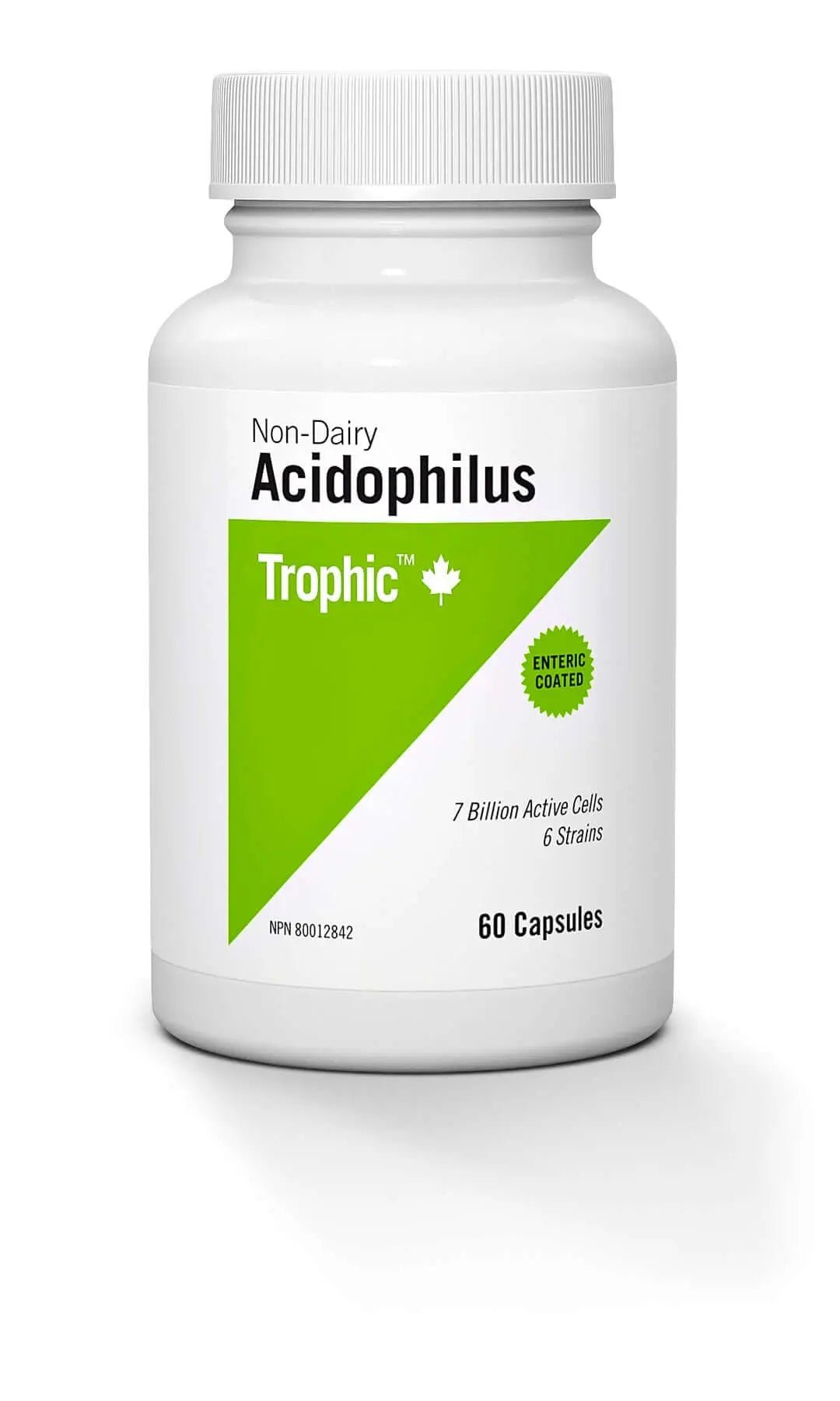 Trophic Non-Dairy Acidophilus 7 Billion 60 Capsules - Nutrition Plus