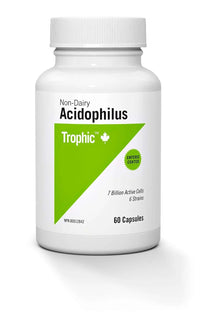 Thumbnail for Trophic Non-Dairy Acidophilus 7 Billion 60 Capsules - Nutrition Plus