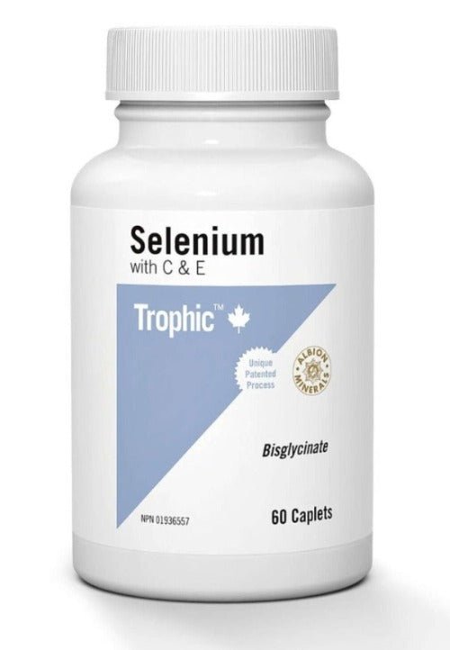 Trophic Selenium with Vitamin C & E 60 Caplets - Nutrition Plus