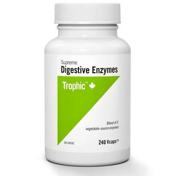 Trophic Supreme Digestive Enzymes Veg Capsules - Nutrition Plus