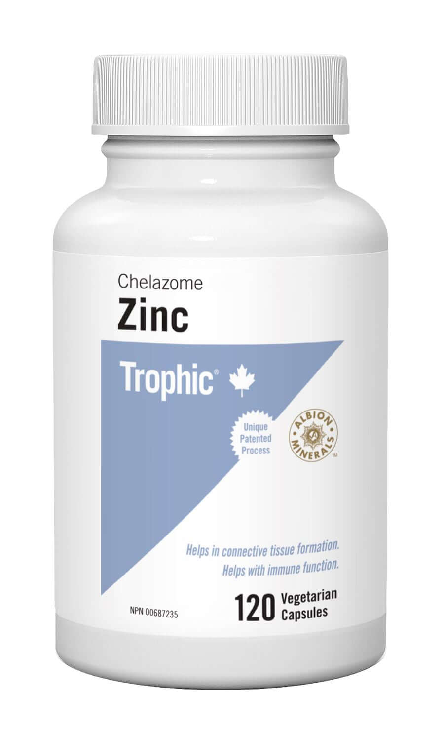 Trophic Zinc Chelazome 30 mg Veg Capsules - Nutrition Plus