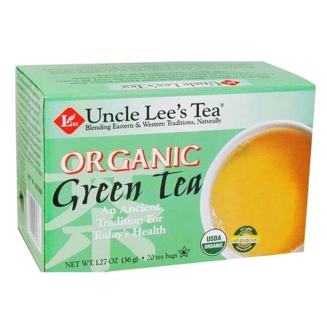 Uncle Lee's Tea Organic Green Tea 20 Tea Bags - Nutrition Plus