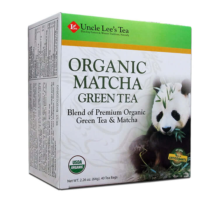 Uncle Lee's Tea Organic Matcha Green Tea 40 Tea Bags - Nutrition Plus