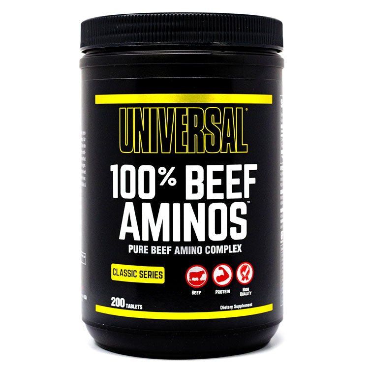 Universal Nutrition – 100% Beef Aminos 200 Capsules - Nutrition Plus