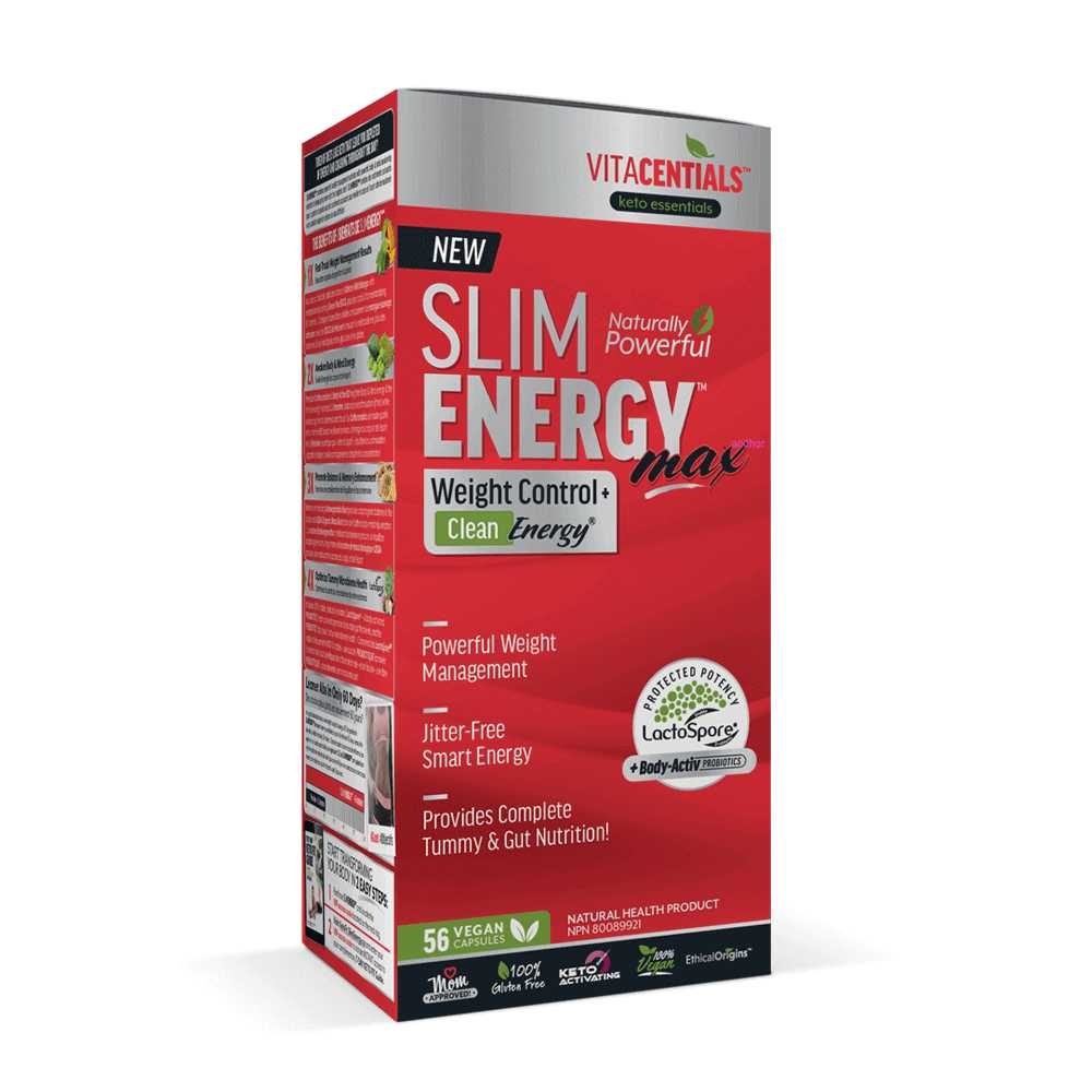 VitaCentials Slim Energy MAX - 56 Veg Capsules - Nutrition Plus