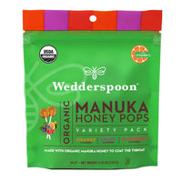 Thumbnail for Wedderspoon Organic Manuka Honey Pops - Variety Bag - Nutrition Plus