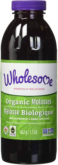 Thumbnail for Wholesome Sweeteners Organic Black strap Molasses 662 mL - Nutrition Plus