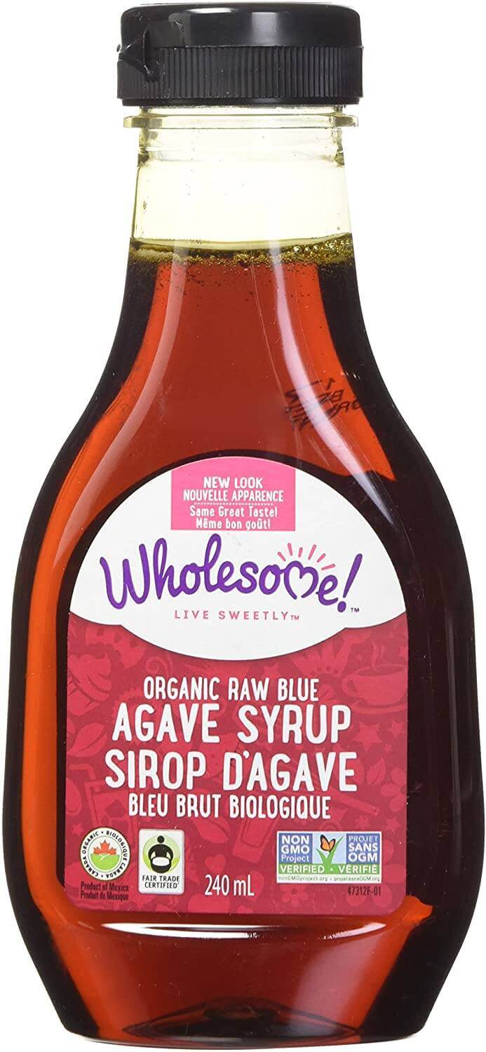Wholesome Sweeteners Raw Blue Agave 240 ml. - Nutrition Plus