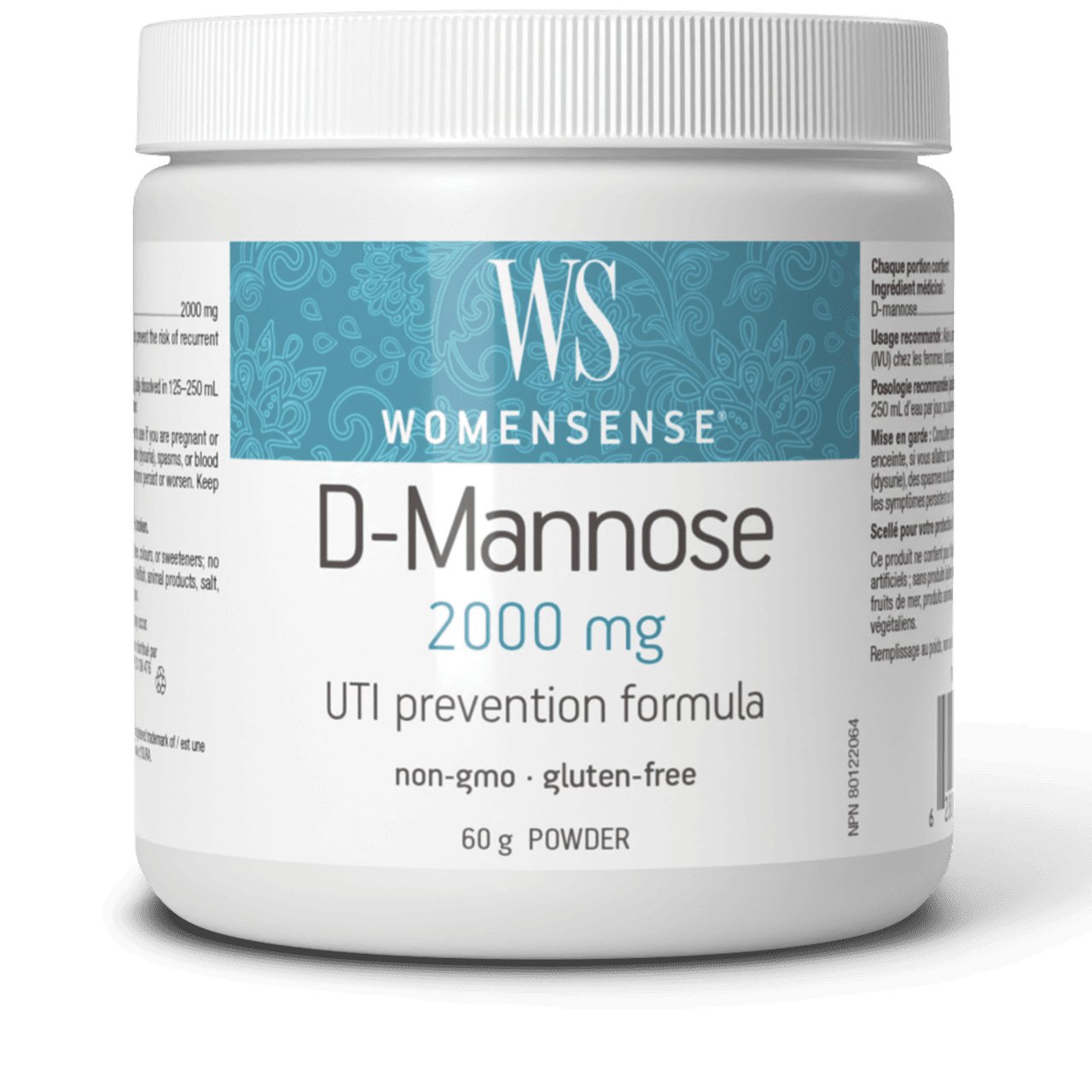 WomenSense D-Mannose 2000mg 60 Grams Powder - Nutrition Plus