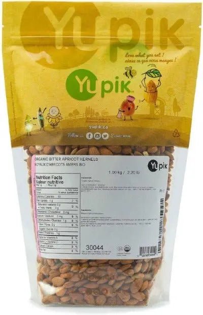 Yupik Organic Bitter Apricot Kernels, 1kg - Nutrition Plus